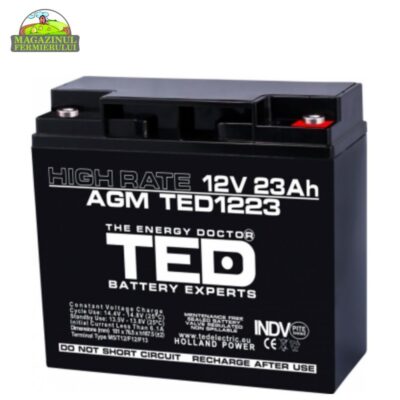 Acumulator plumb acid TED 12v 23 ah